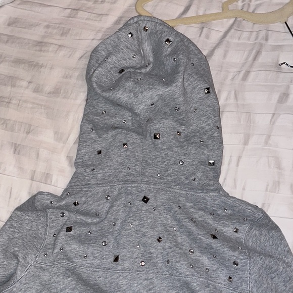 Victoria Secret Pink Virginia Tech VT studded edgy hoodie - Picture 4 of 4